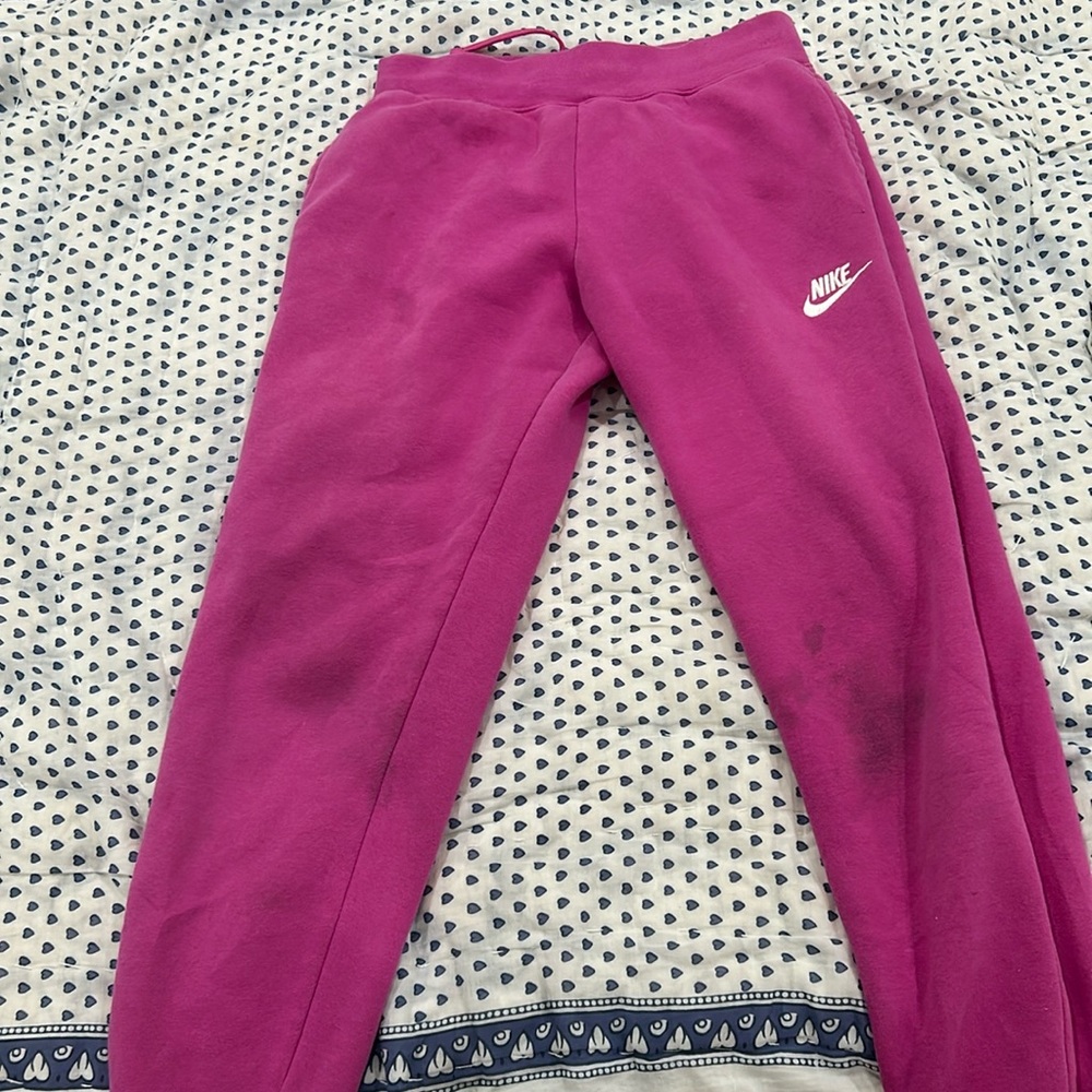 pink nike joggers